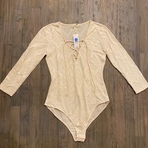 Cream Lace Bodysuit